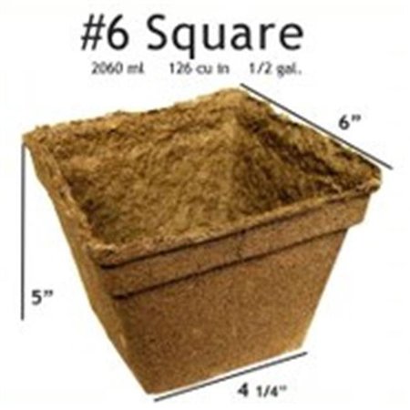 COWPOTS CowPots #6 Square Pot - 20 pots #6 Sq (20)